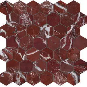 Tuscano Rosso Hexagon Mosaic