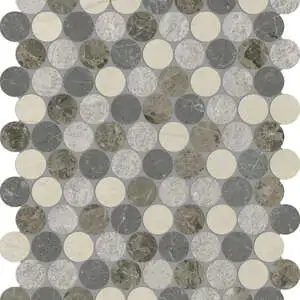 Utopio 1.25 Penny Round Terra Mosaic