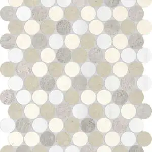 Utopio 1.25 Penny Round Dune Mosaic