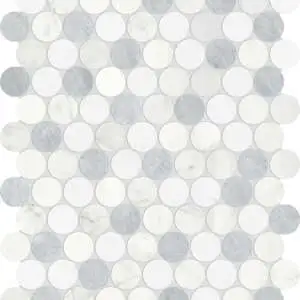 Utopio 1.25 Penny Round Polar Mosaic