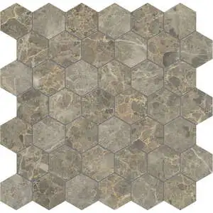 Velutto Ash 2 Hexagon Mosaic