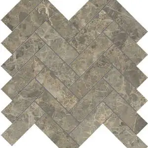 Velutto Ash 1.25×4 Herringbone Mosaic
