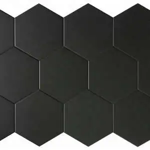 Vida 5.5X6.3” Black Hexagon