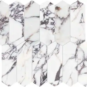 Viola Roccia 2×6 Picket Mosaic