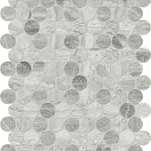 Volcana Notte 1.25 Penny Round Mosaic