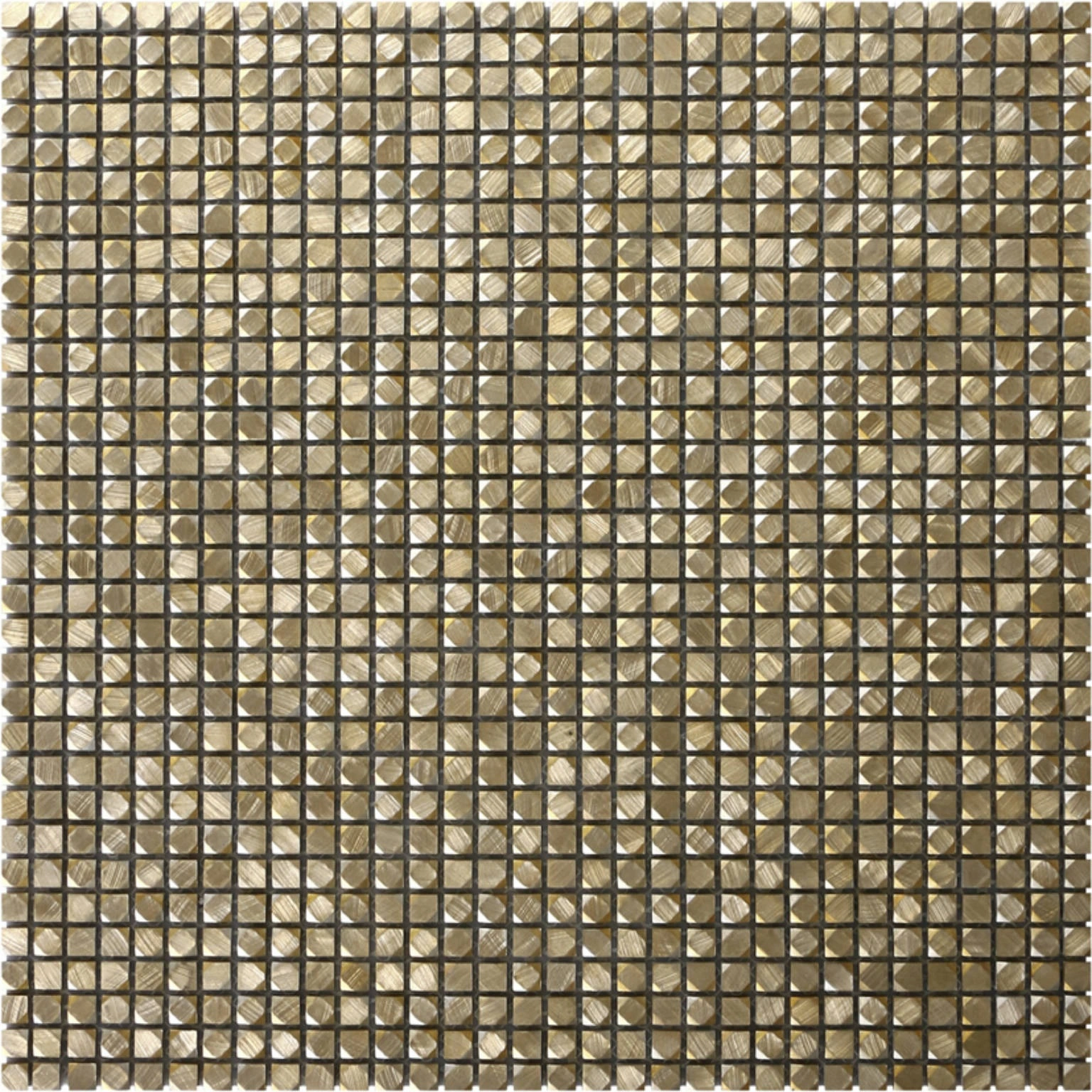 Mini Hexagon Gold Aluminum Mosaic