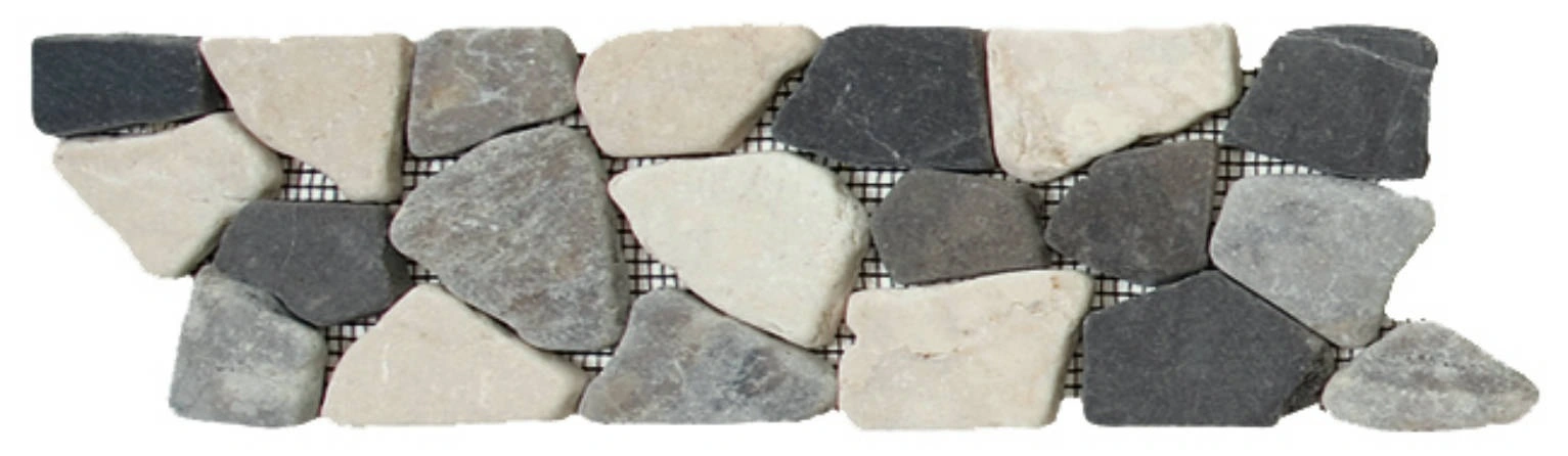 White/Grey/Black Opus Mosaic Interlocking Border