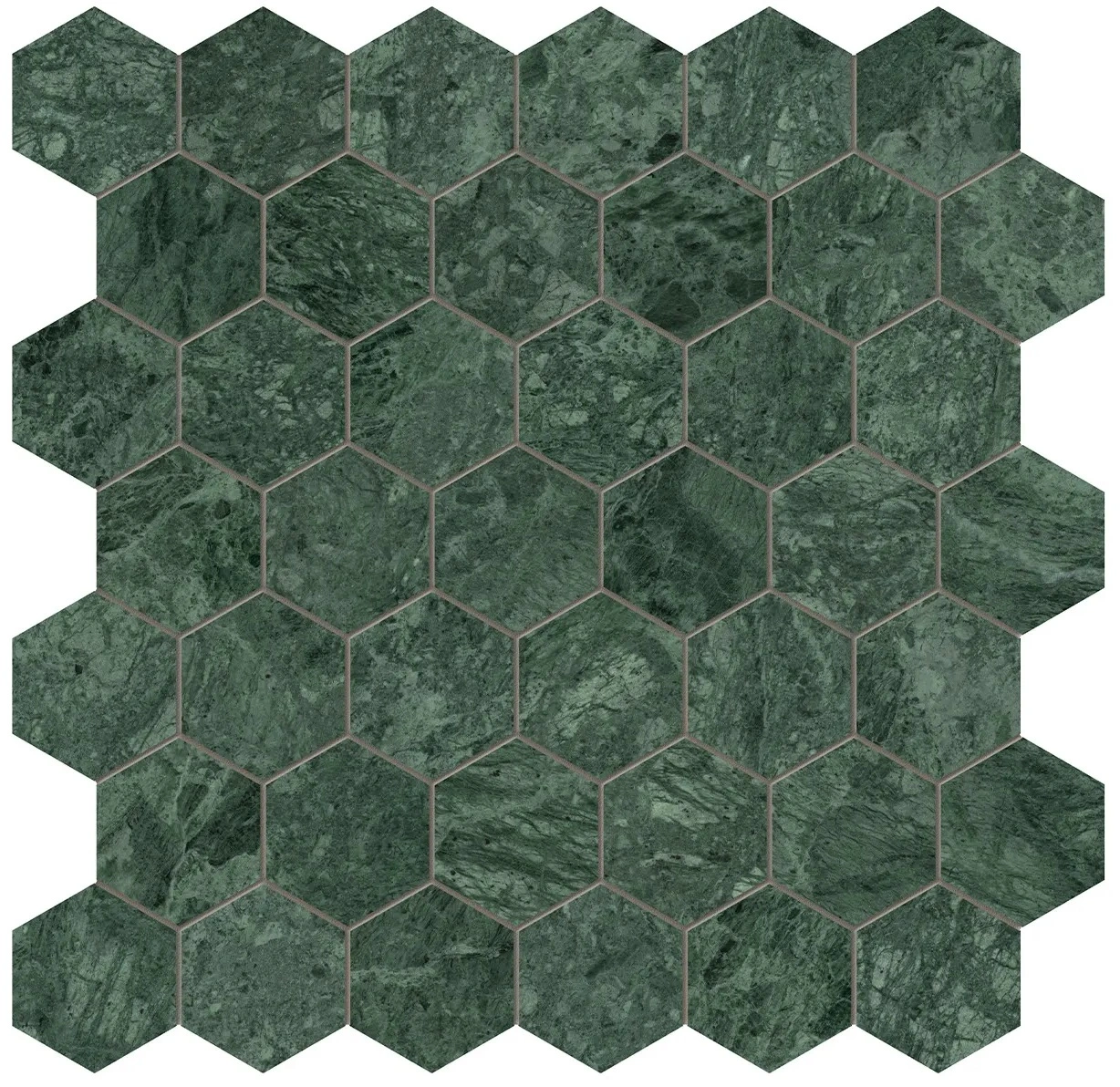 Diosa Verde Hexagon Mosaic