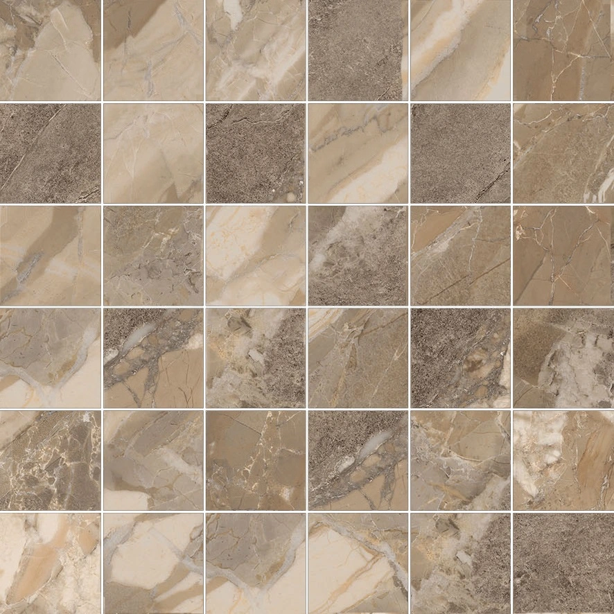 Dynasty Taupe 2X2 Mosaic