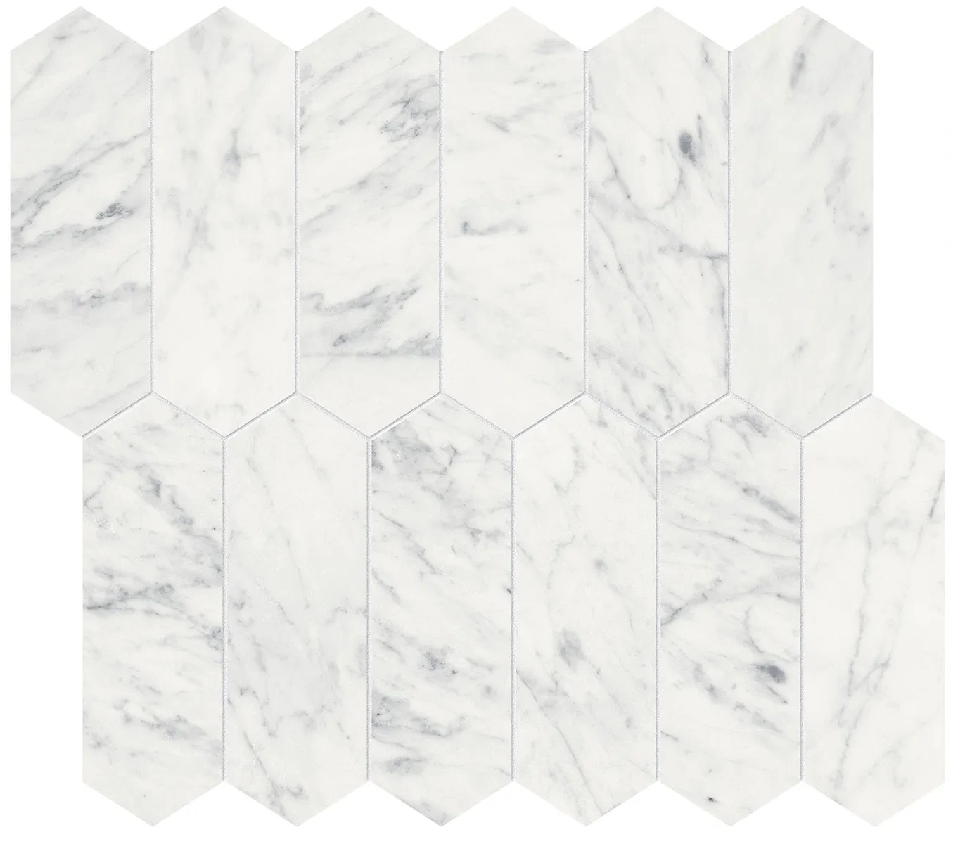 Eterna Bianco Picket Mosaic