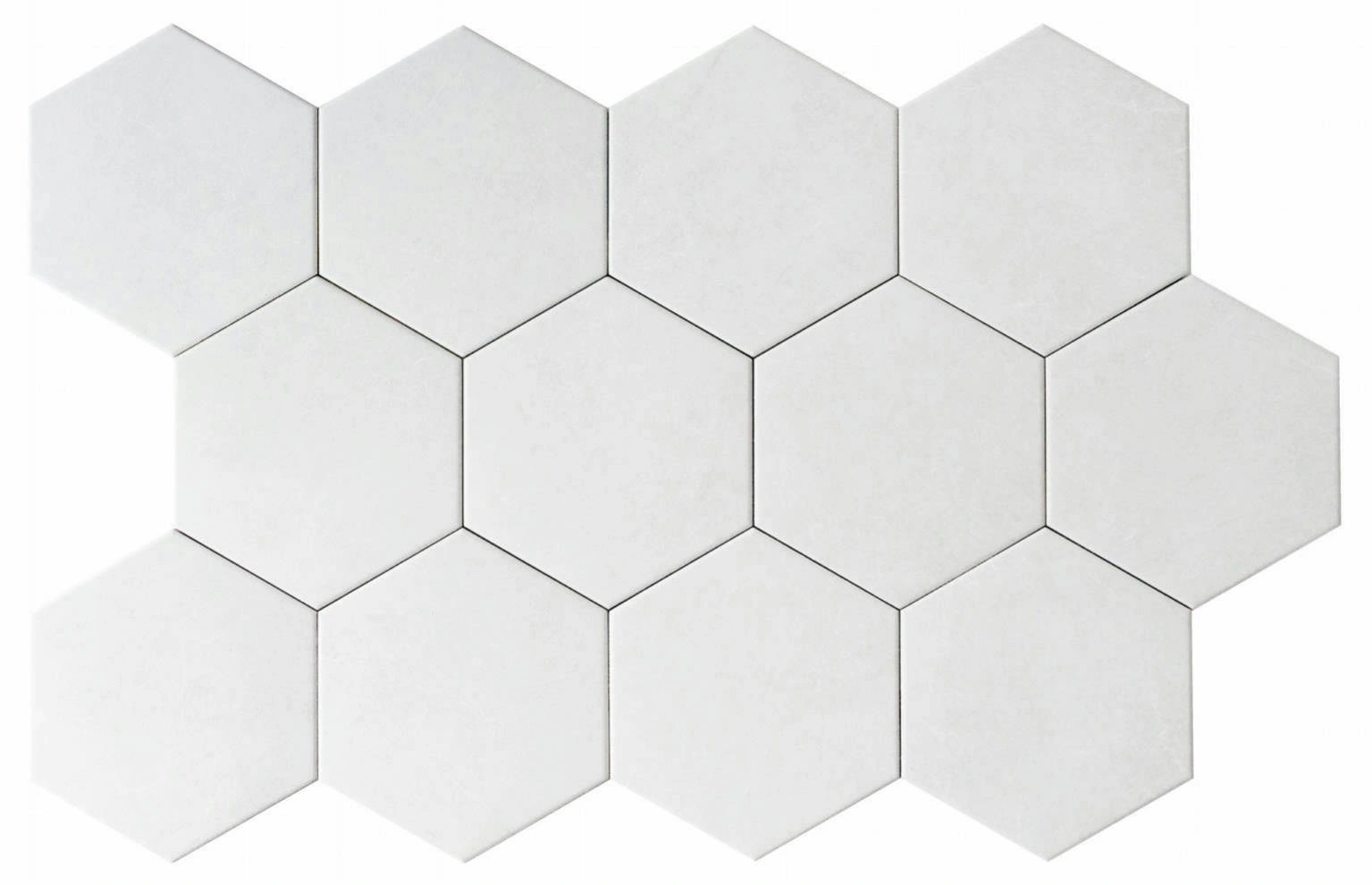 Form 5.5X6.3” White Hexagon