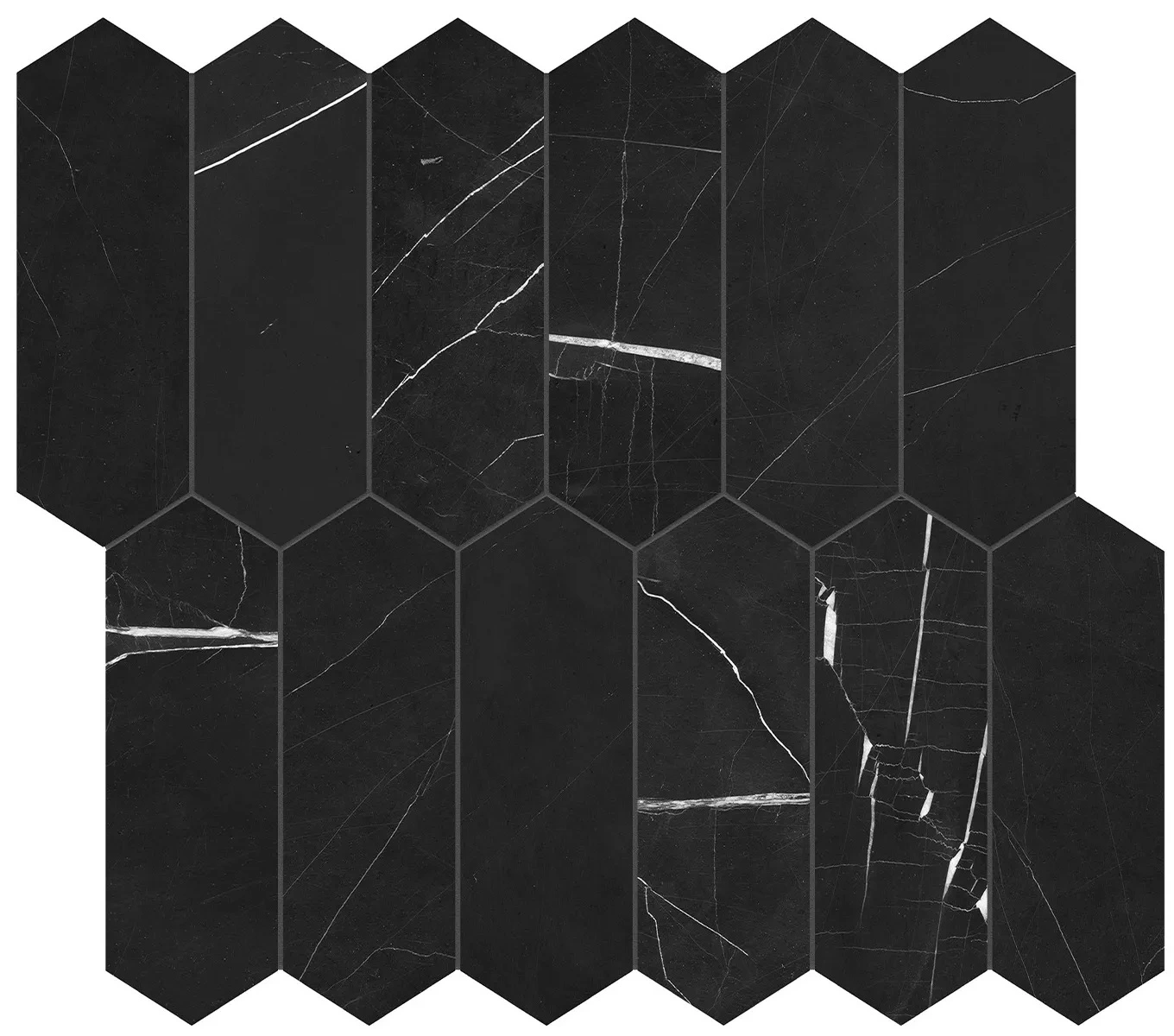 Galaxia Nero Picket Mosaic