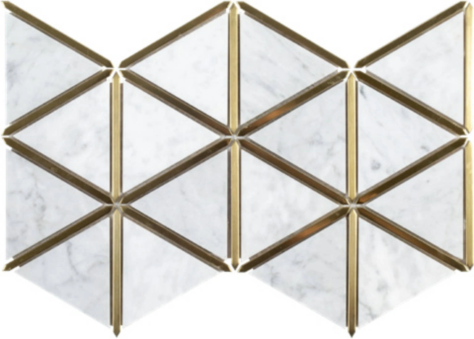 Gilded Triangles Mosaic