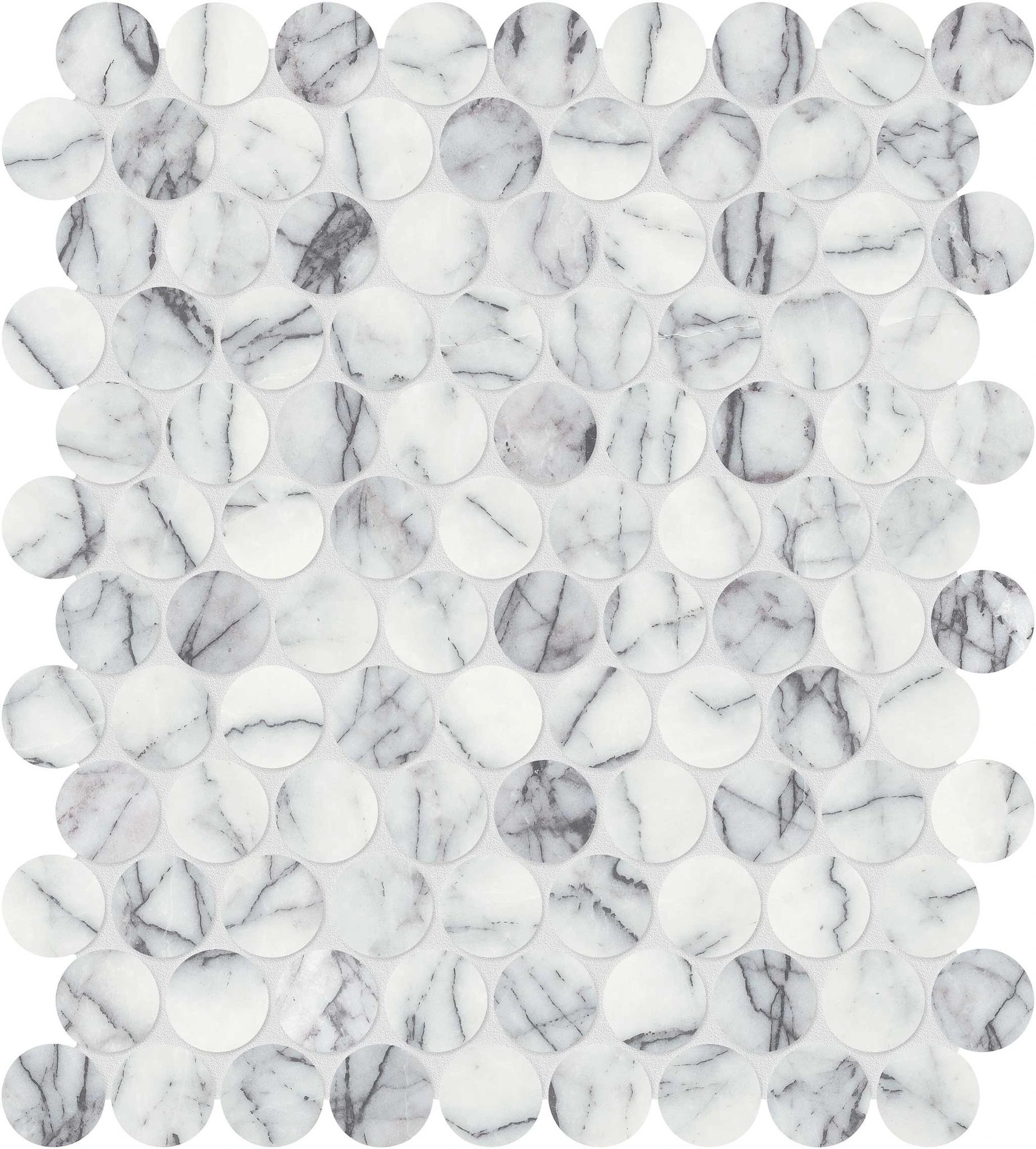 Lilac Volta 1.25 Penny Round Mosaic