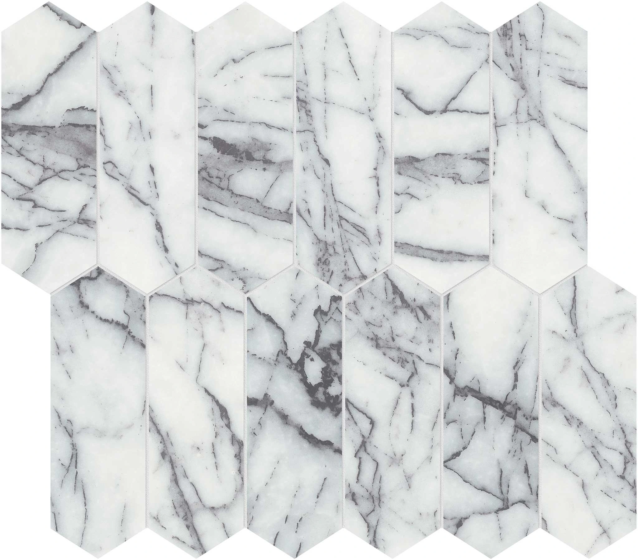 Lilac Volta 2×6 Picket Mosaic