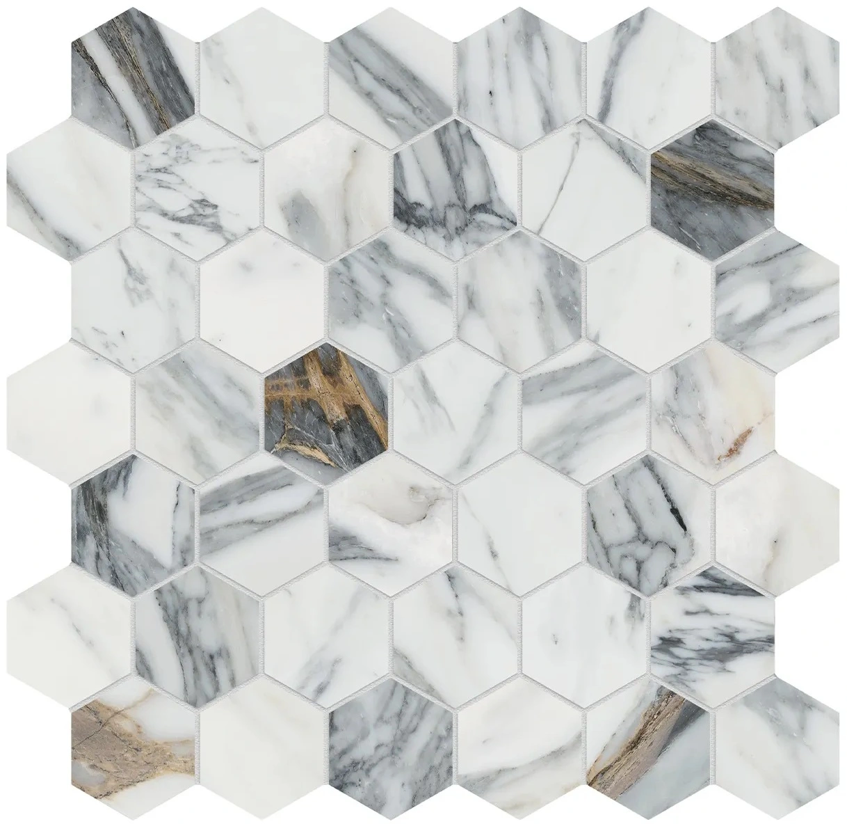 Calacatta Corchia Hexagon Mosaic