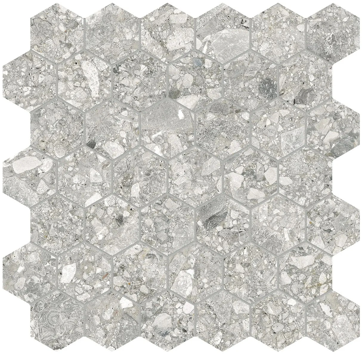 Ceppo di Gre Hexagon Mosaic