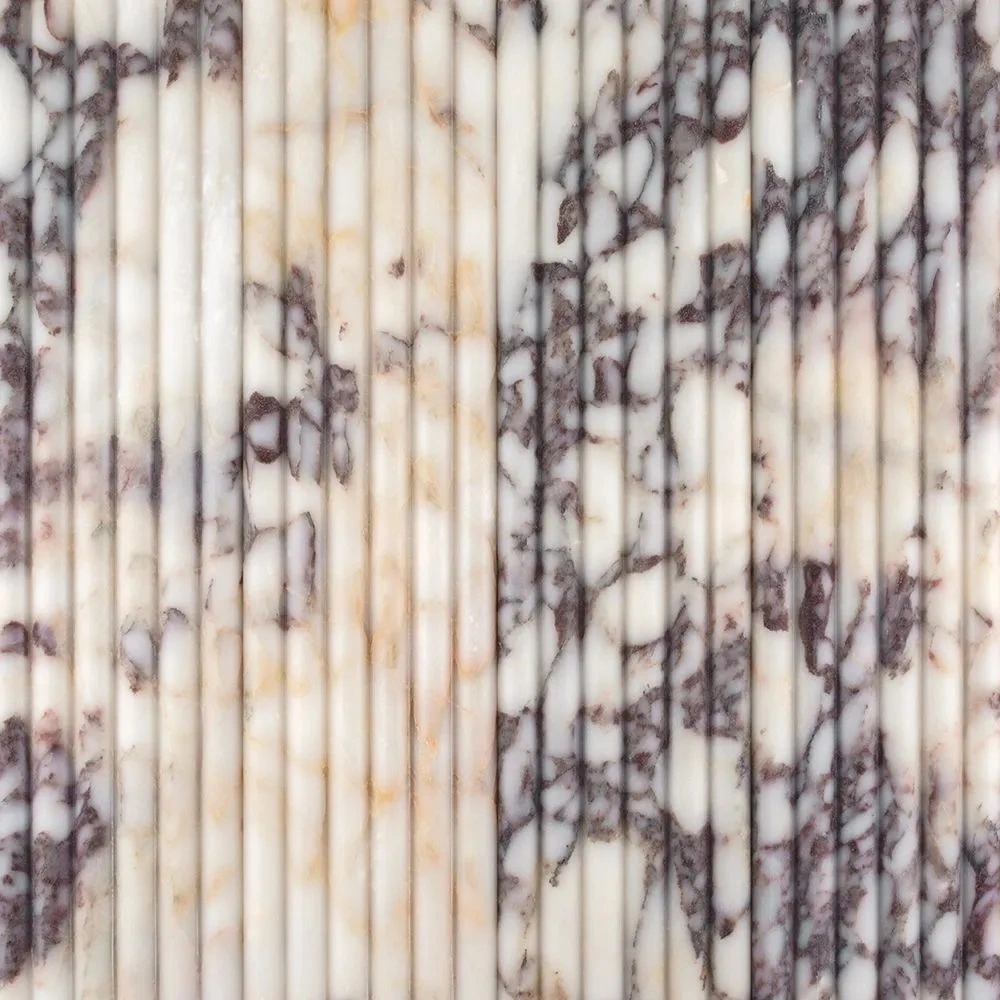 Fluted Field Tile 6" x 24" Afyon Violet