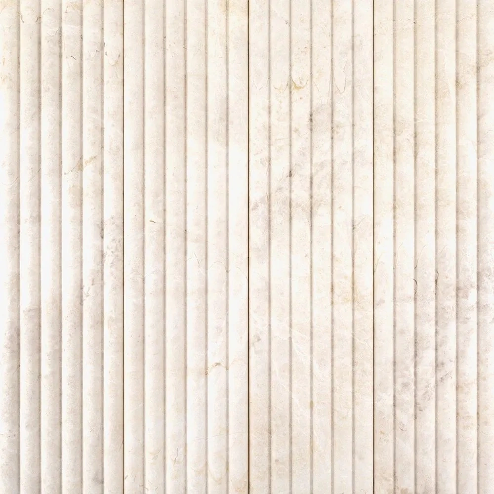 Fluted Field Tile 6" x 24" Vanilla