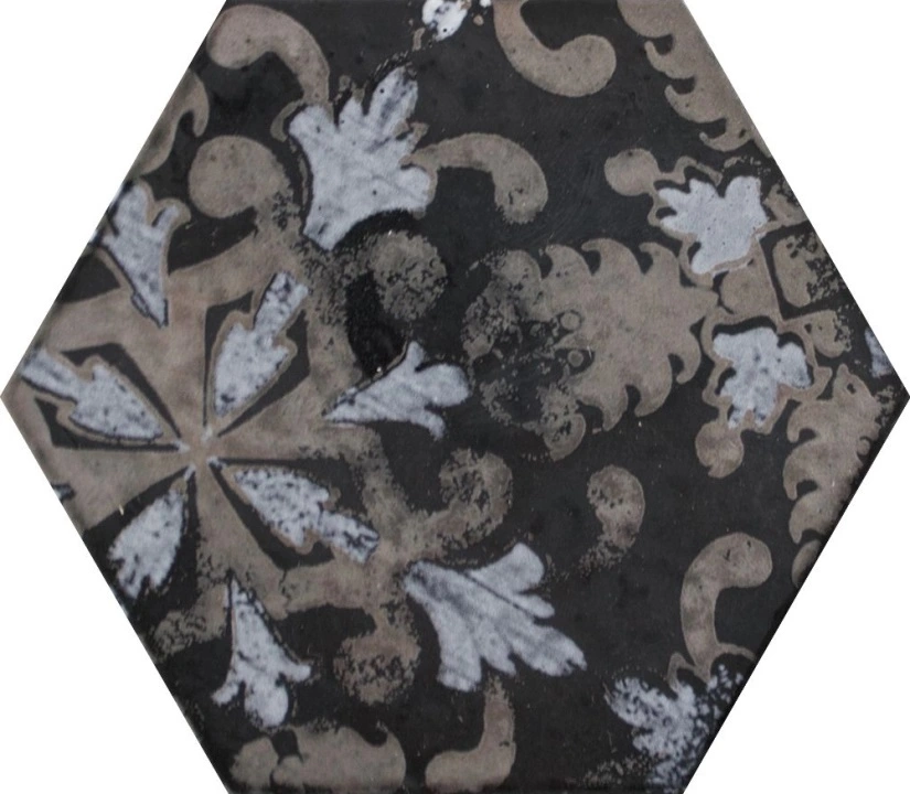 Decoro Hexastyle Black Lappato