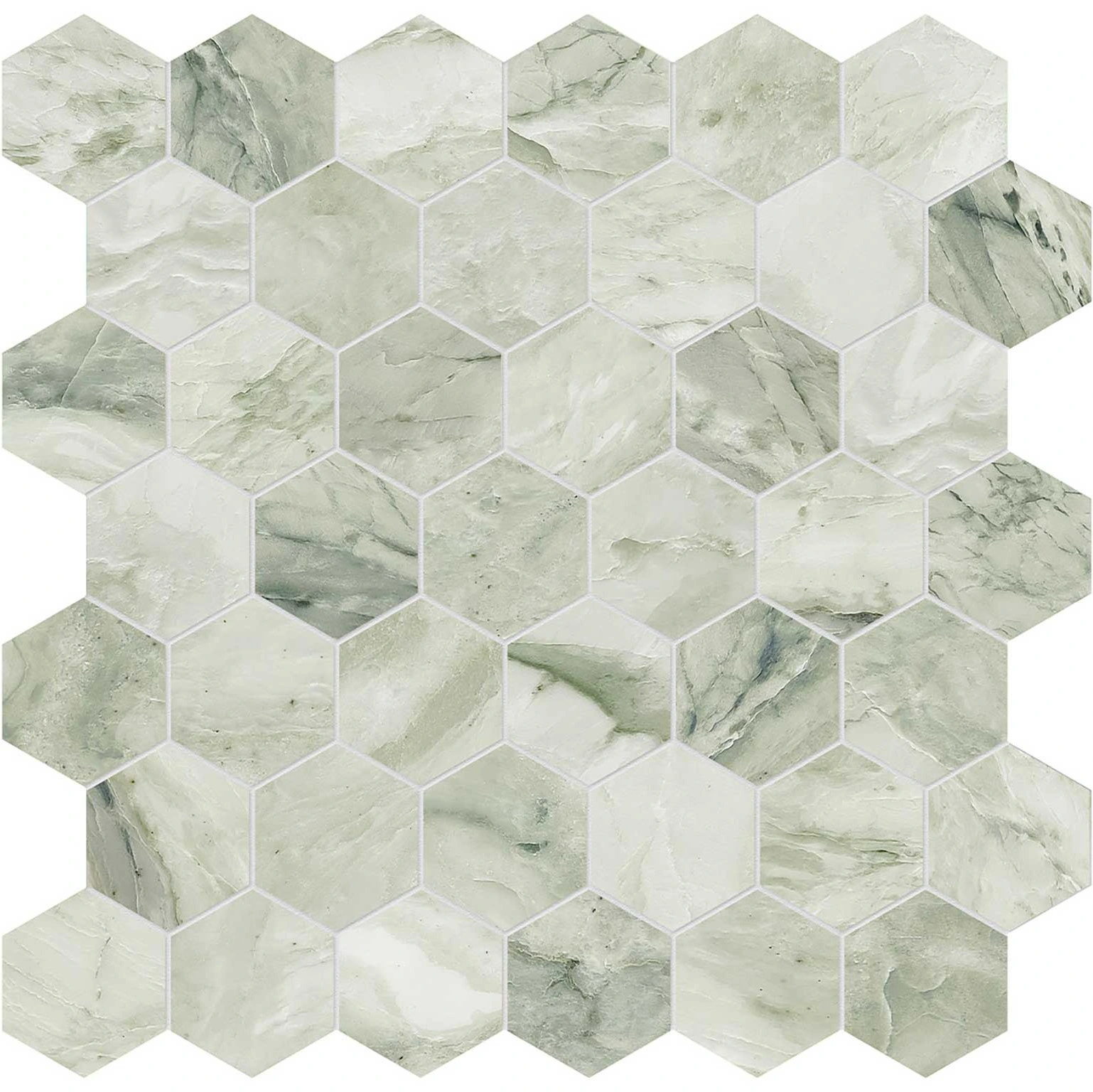 Moscato Argento 2 Hexagon Mosaic