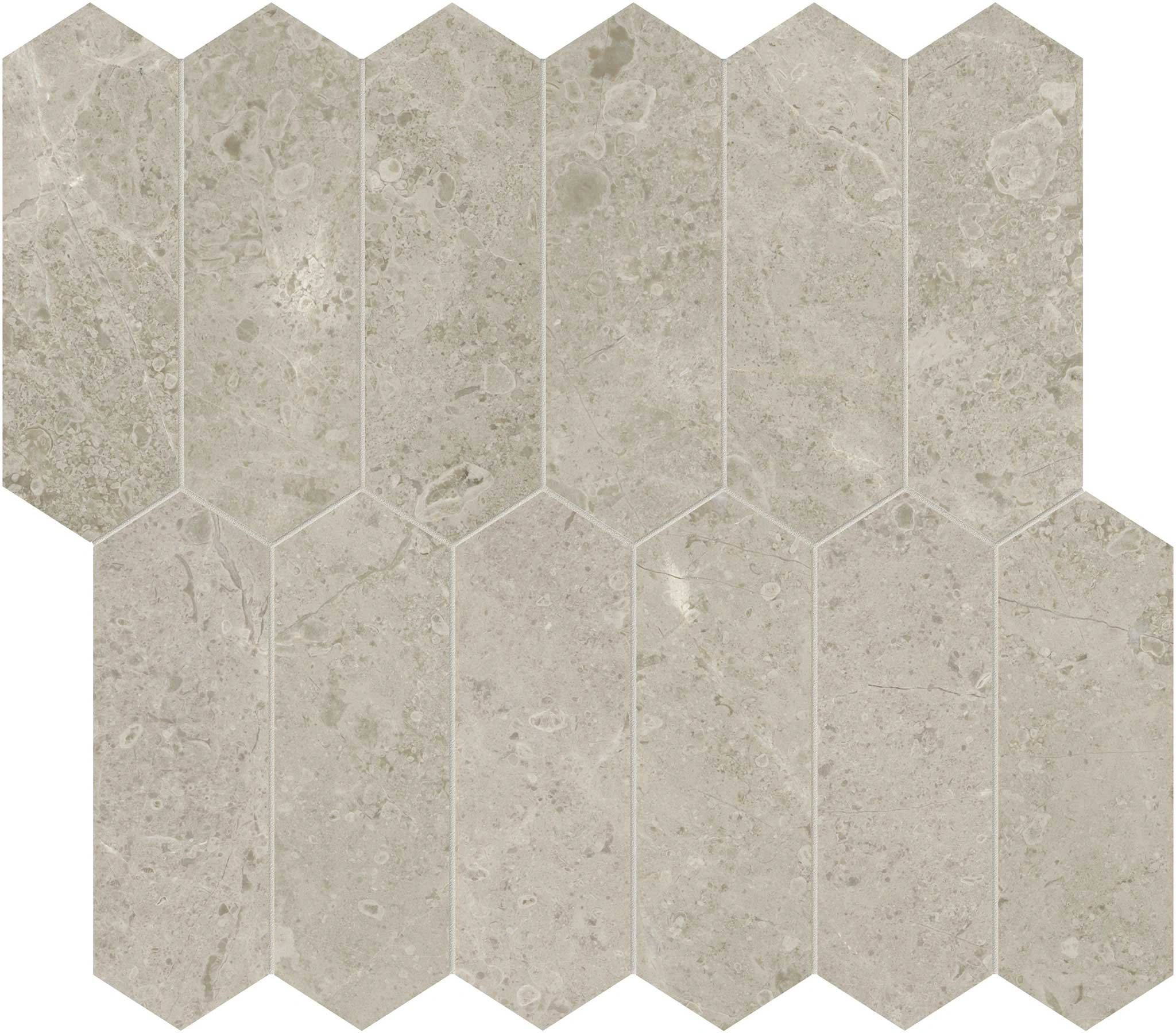 Ritz Gray 2×6 Picket Mosaic