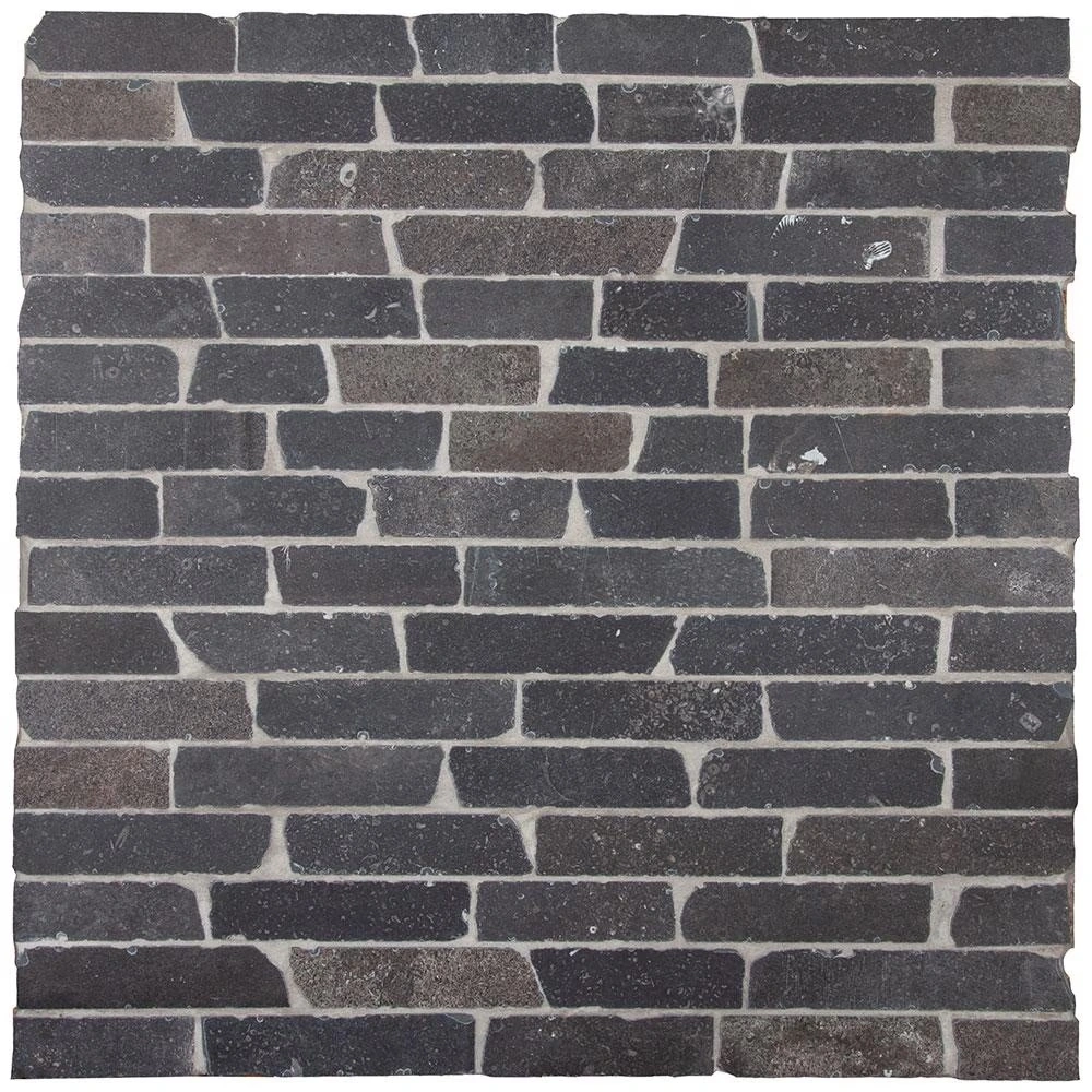 Italian Porcelain 10 Murotto 6x24 Nero Natural