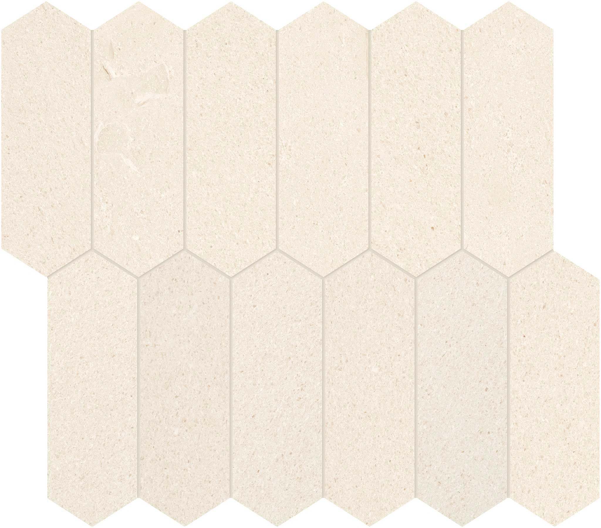 Serene Ivory 2×6 Picket Mosaic
