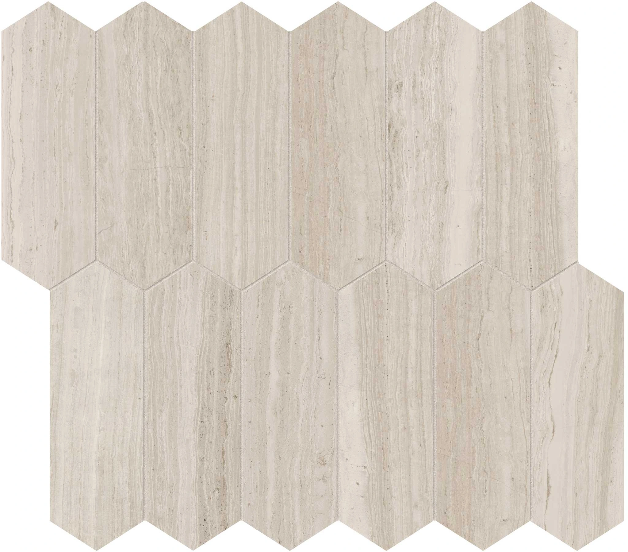 Strada Mist 2×6 Picket Mosaic