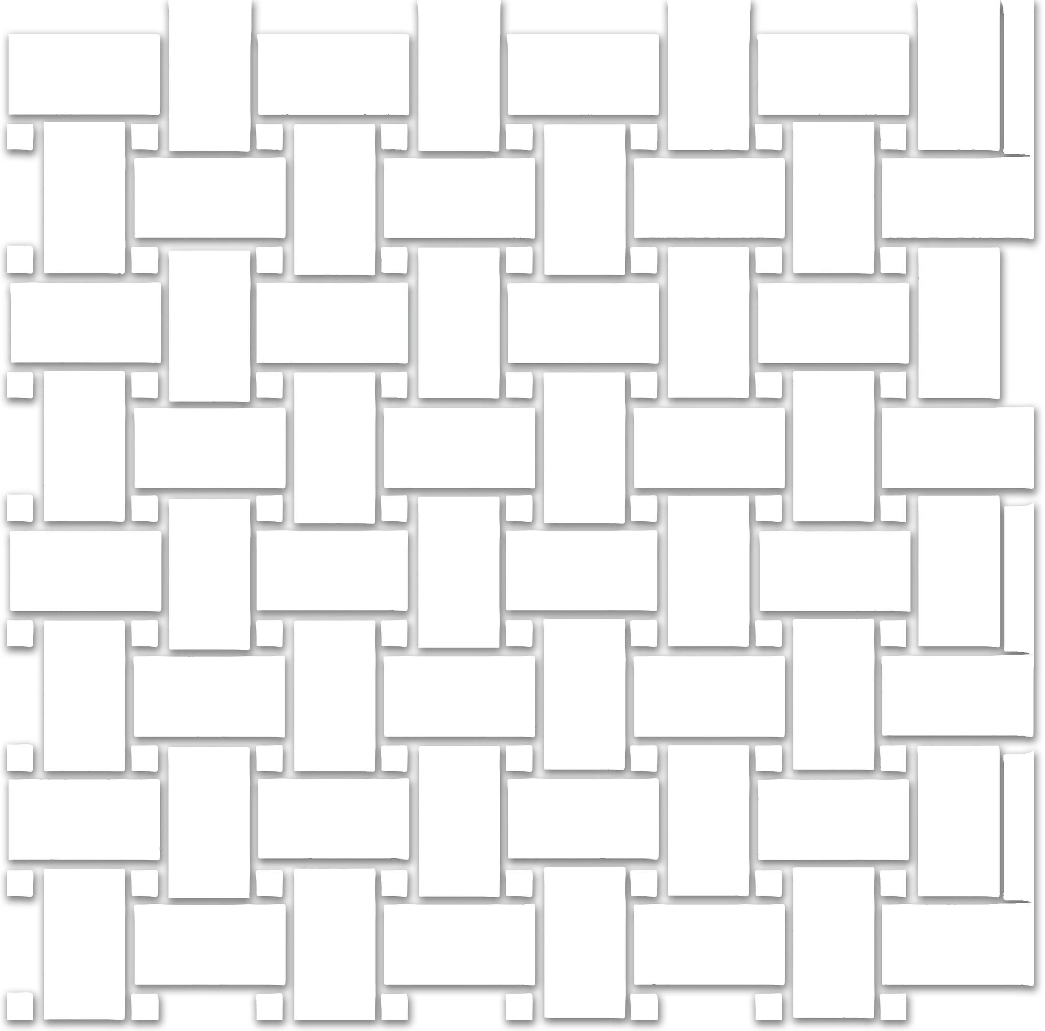 Treasure Ultimate Dolomite Polished Basketweave Mosaic