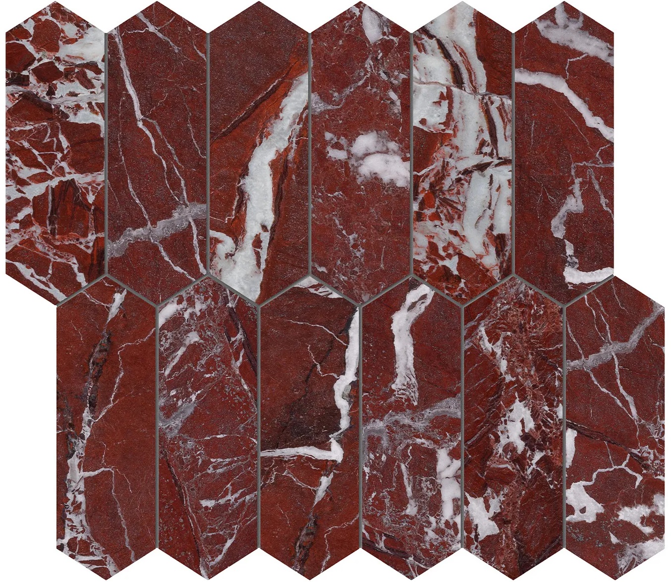 Where to buy Tuscano Rosso Picket Mosaic, Marble tile by Anatolia Tile.