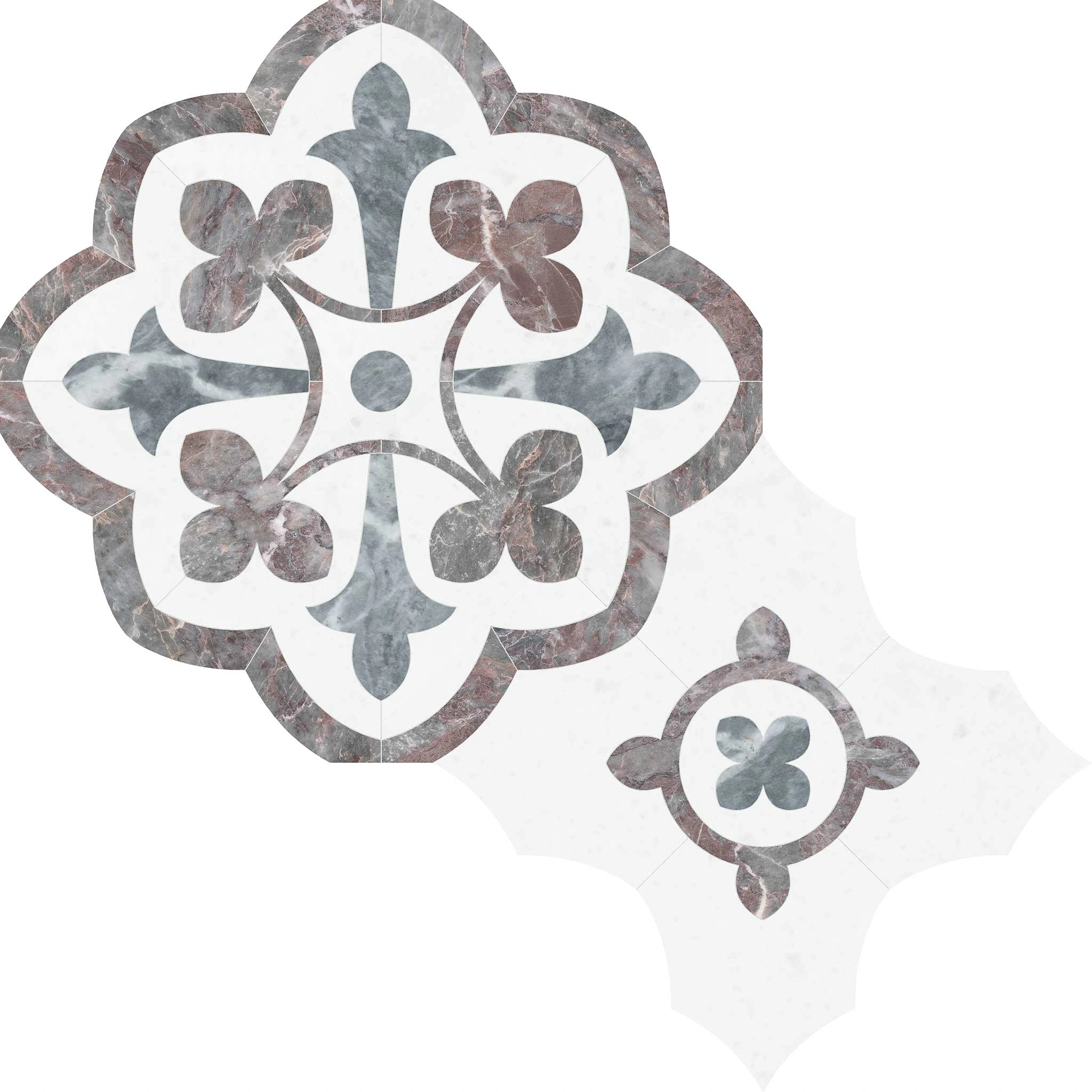 Utopio Fleur Blush Mosaic