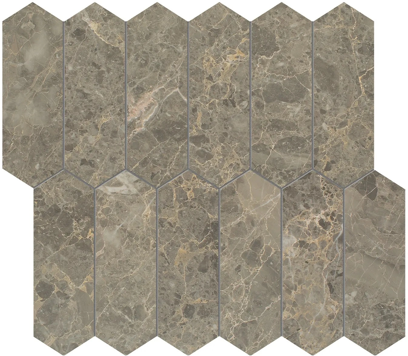 Velutto Ash Picket Mosaic