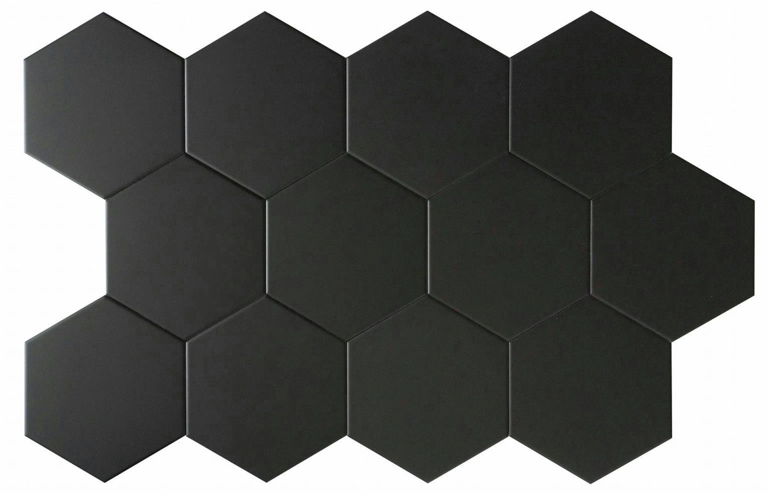 Vida 5.5X6.3” Black Hexagon