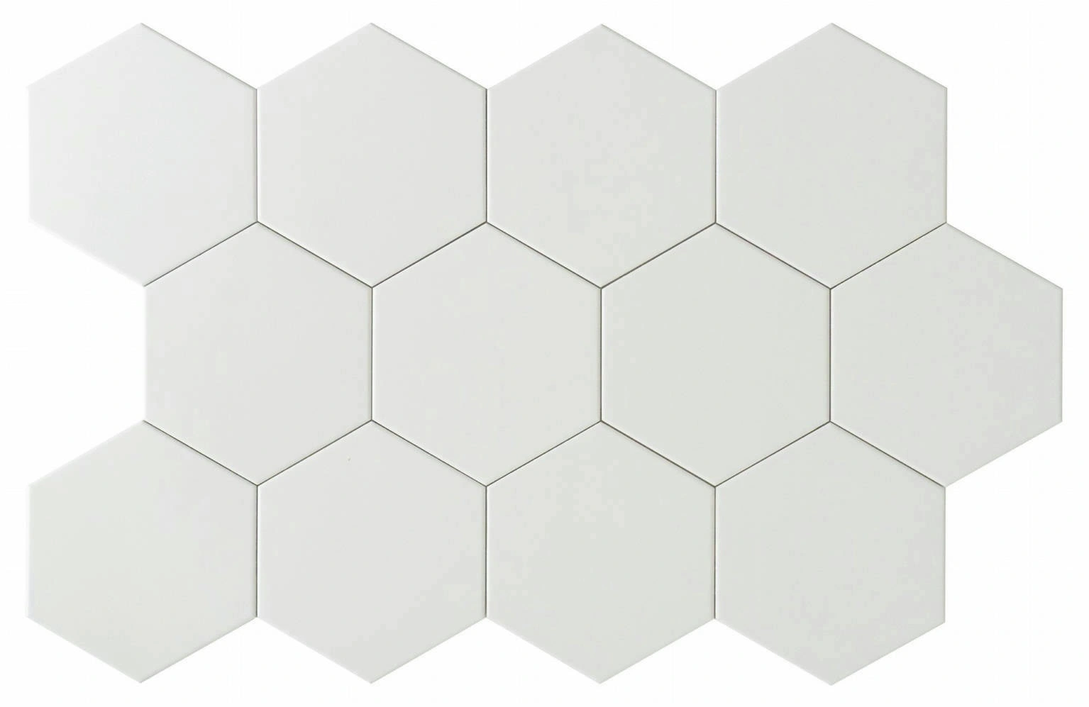 Vida 5.5X6.3” White Hexagon