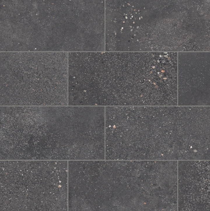 Area 51 Matte Porcelain Field Tile in Black