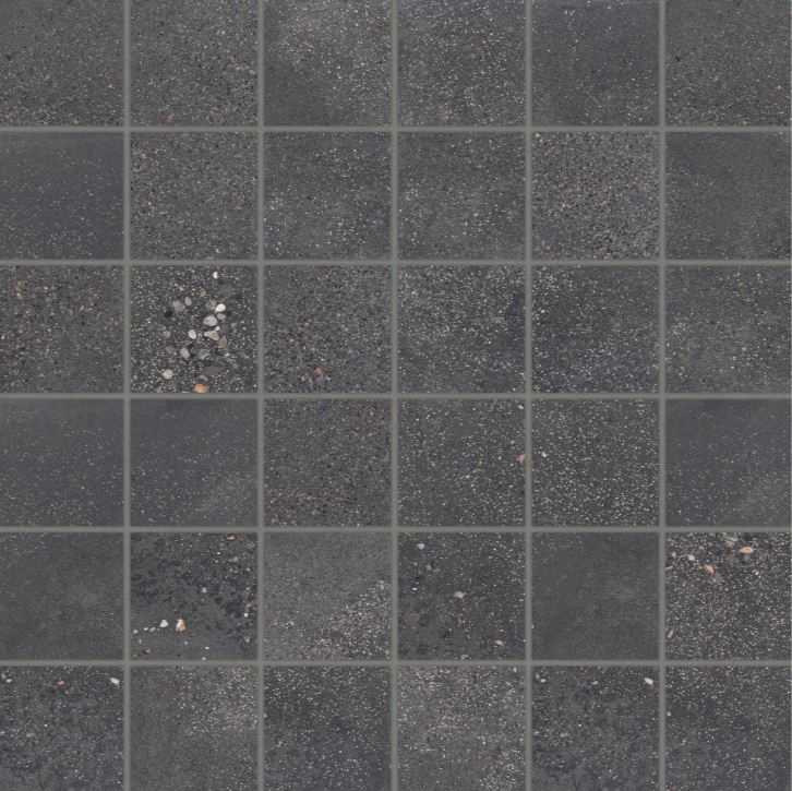 Area 51 2" x 2" Square Matte Porcelain Mosaic in Black