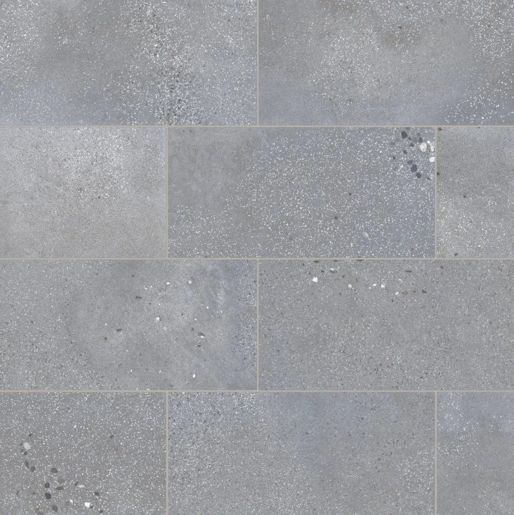 Area 51 Matte Porcelain Field Tile in Steel