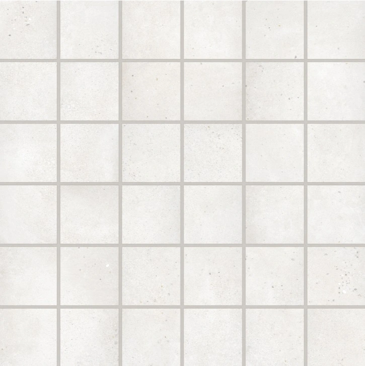 Area 51 2" x 2" Square Matte Porcelain Mosaic in White