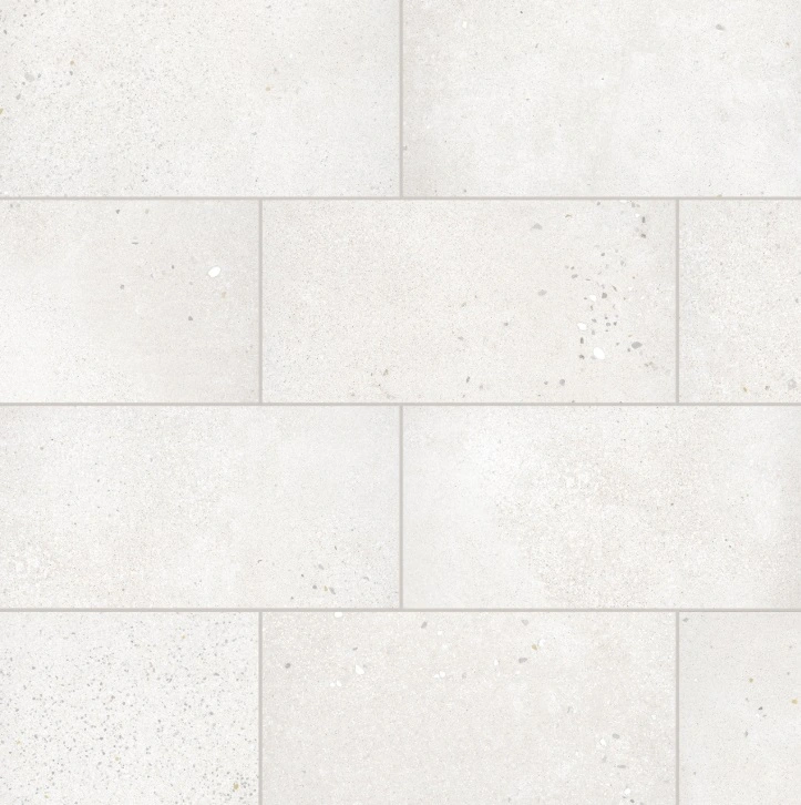 Area 51 Matte Porcelain Field Tile in White