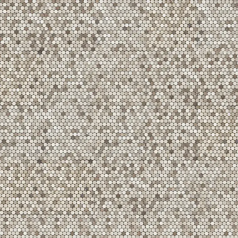 Atlantic Grey Penny Round