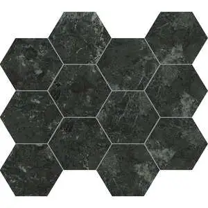 Basilica Verde Alpi Hexagon Matte Mosaic