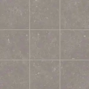 Bluerun 4" x 4" Matte Porcelain Mosaic Sheet in Atlas Gray