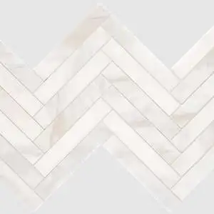 Calacatta Royale Honed Herringbone 1 x 6 Mesh