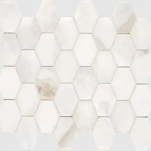 Calacatta Royale Multi Finish Elongated Hex Mesh
