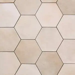 Celine 4" Hexagon Matte Porcelain Floor & Wall Tile in Taupe