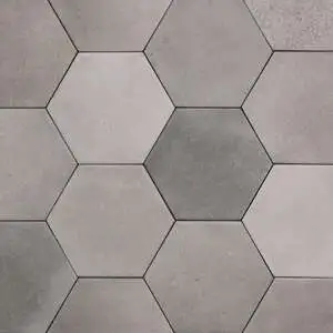 Celine 4" Hexagon Matte Porcelain Floor & Wall Tile in Greige Celine 4" Hexagon Matte Porcelain Floor & Wall Tile in Greige