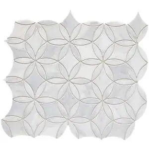CS-Calacatta Gris Honed Flower Mesh