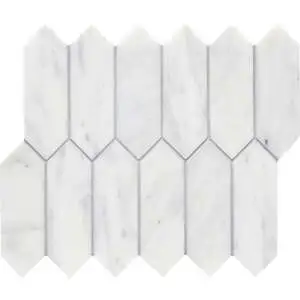 CS- Calacatta Gris Honed Picket Mesh
