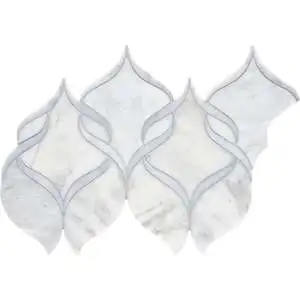 CS-Calacatta Gris Honed Ribbon Mesh